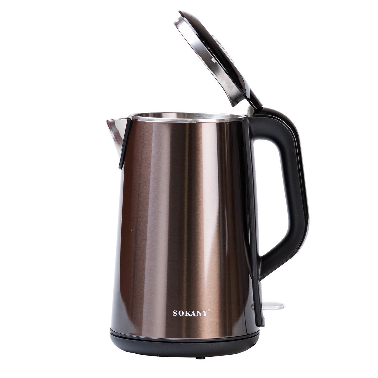 Электрочайник Sokany SK2203 2,2 л Коричневый (4074)