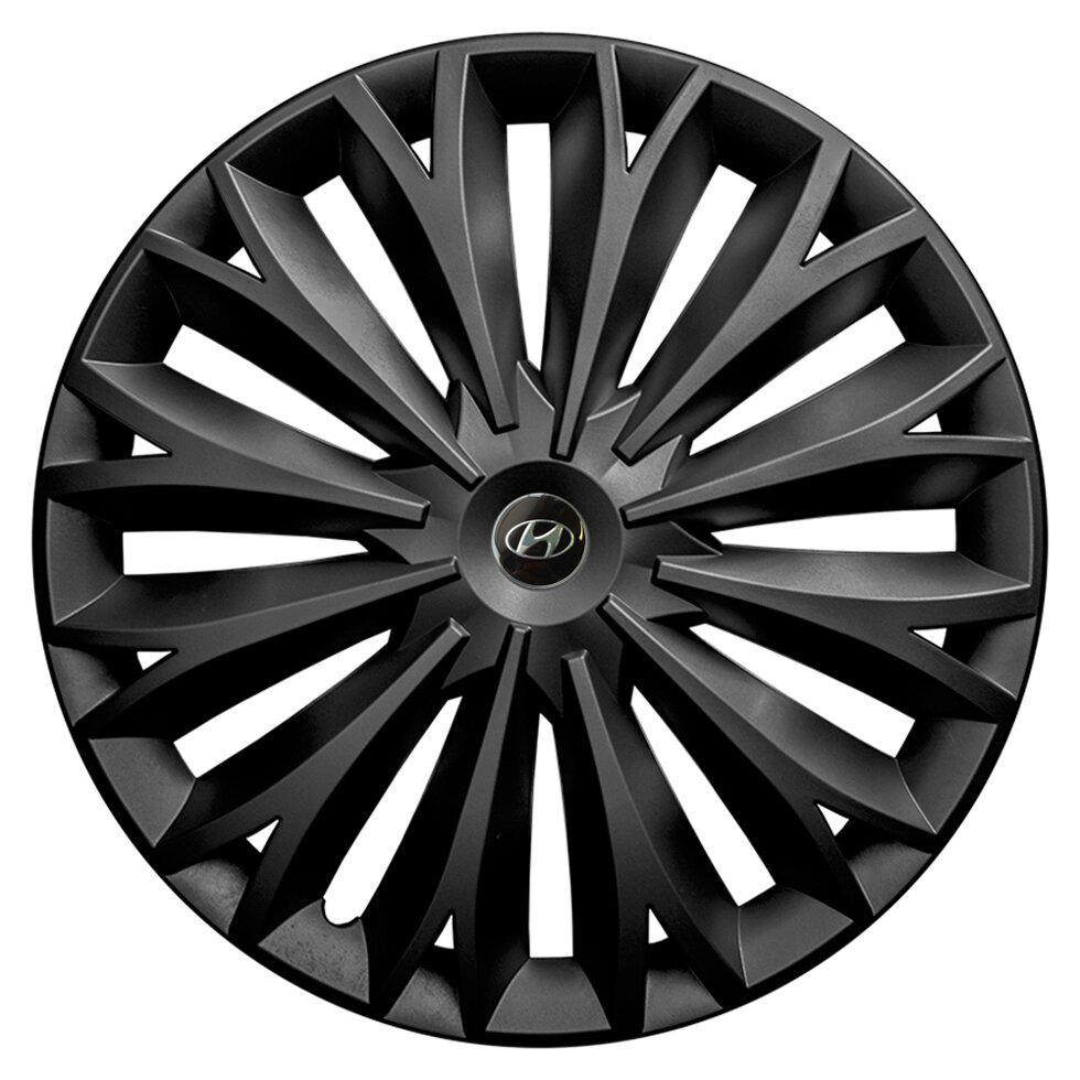 Комплект колпаков JAWOPLAST Sigma R15 для Hyundai 4 шт. Black (28434630)