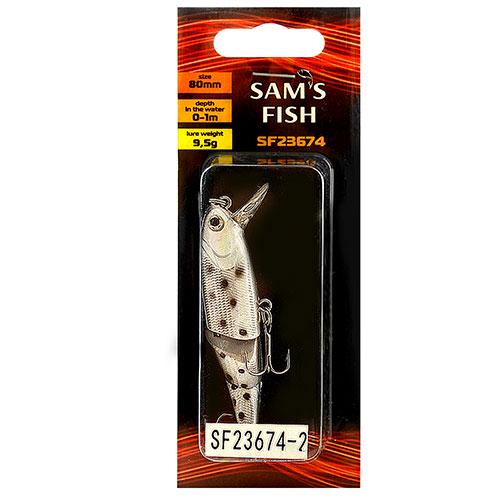 Воблер трехсоставной Stenson SF23674-2 80 мм 10 шт. (NA001100)