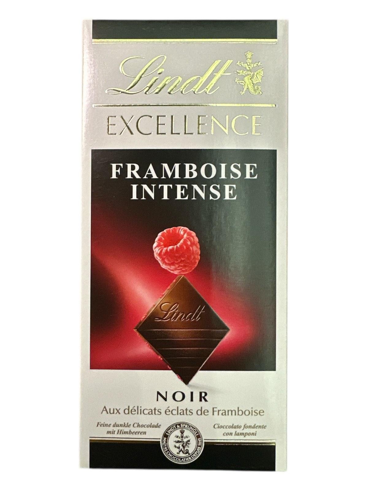 Шоколад черный Lindt с малиной 100 г (61043)