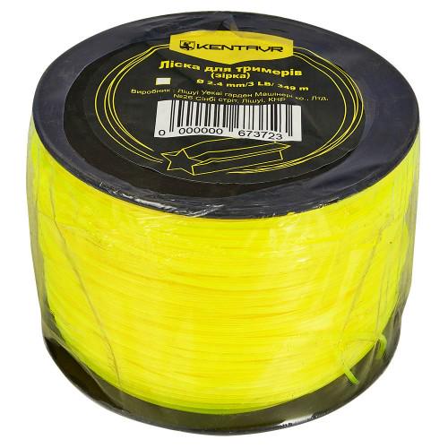 Леска для триммеров в бухте Кентавр звезда 2,4 мм 3LB 349 м (11925767)