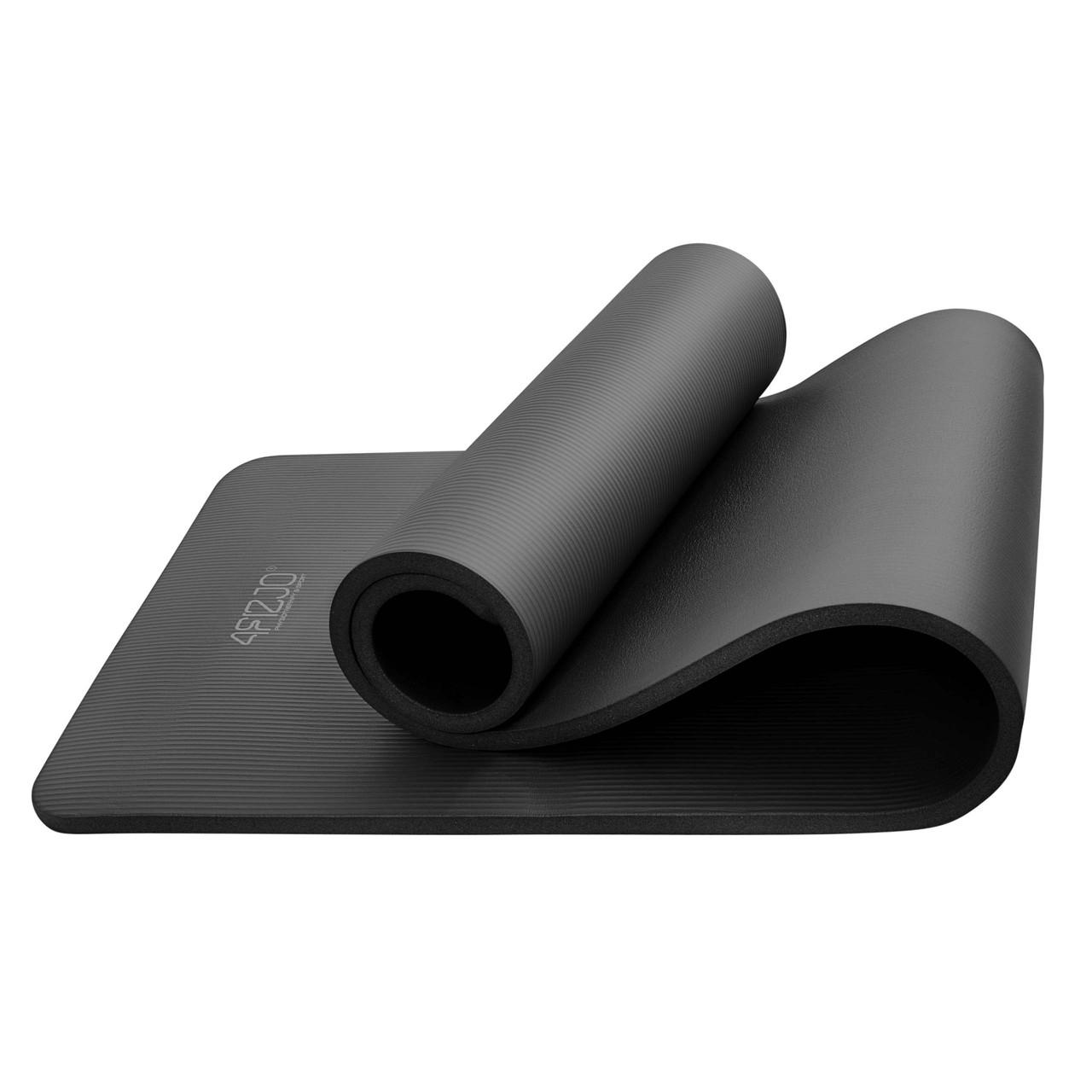 Килимок спортивний 4FIZJO 4FJ0015 NBR 1 см для йоги та фітнесу Black Килимок спортивний 4FIZJO 4FJ0015 NBR 1 см для йоги та фітнесу Black