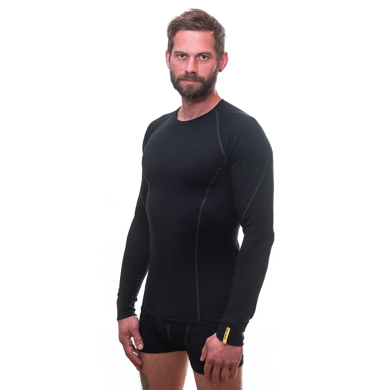 Термофутболка мужская Sensor Merino Active LS Black (SM11MA-black-S) - фото 2