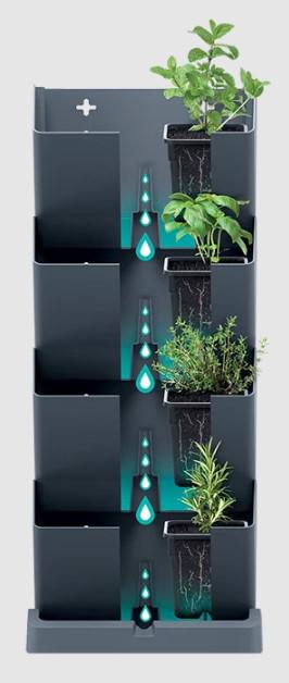 ᐉ Горшки каскад для цветов Prosperplast Cascade Mini Антрацитовый