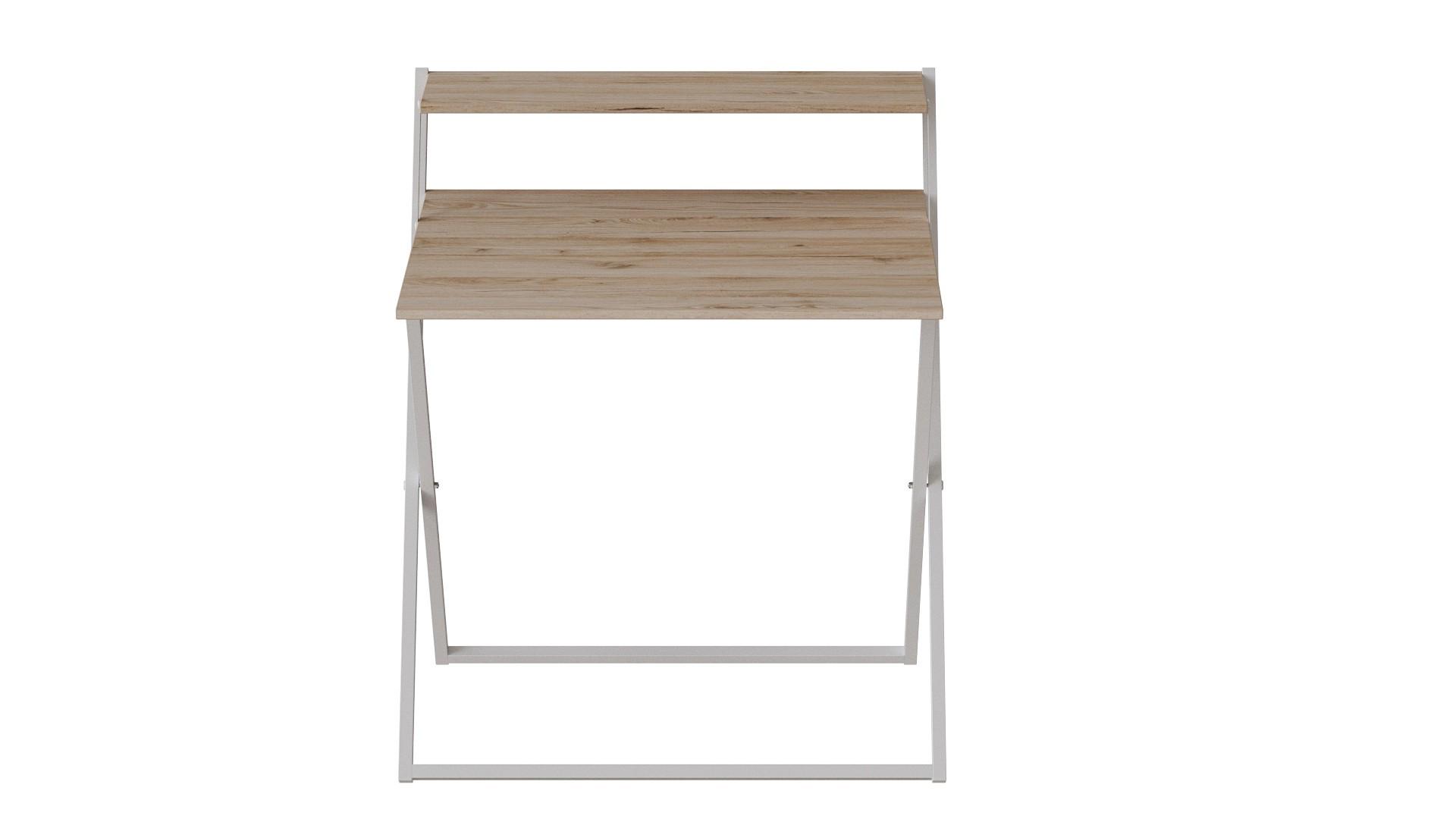 Стіл-трансформер Ferrum-decor Компакт 4 метал/ДСП 16 мм 750x790x720 мм Білий/Дуб Сан-Марино (FRD-104698) - фото 4