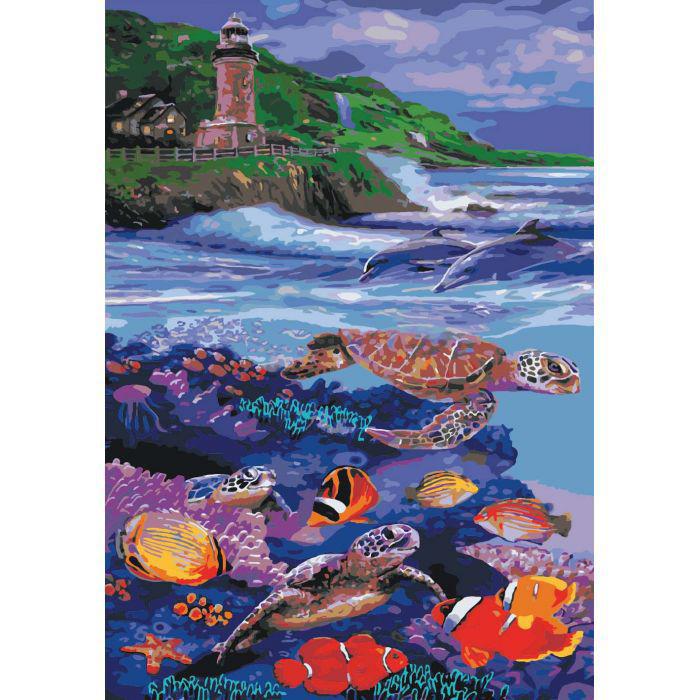 Картина по номерам Идейка Морское царство 35x50 см (skl-КНО4031)