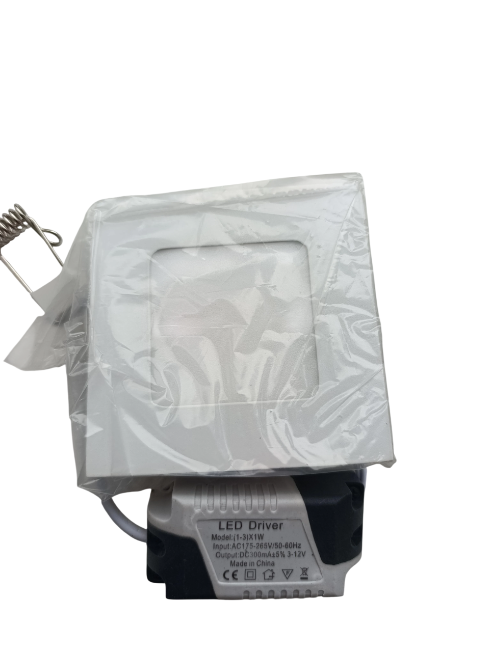 Світильник світлодіодний внутрішній квадрат 90 мм 3Вт 220W 3000К (102109)