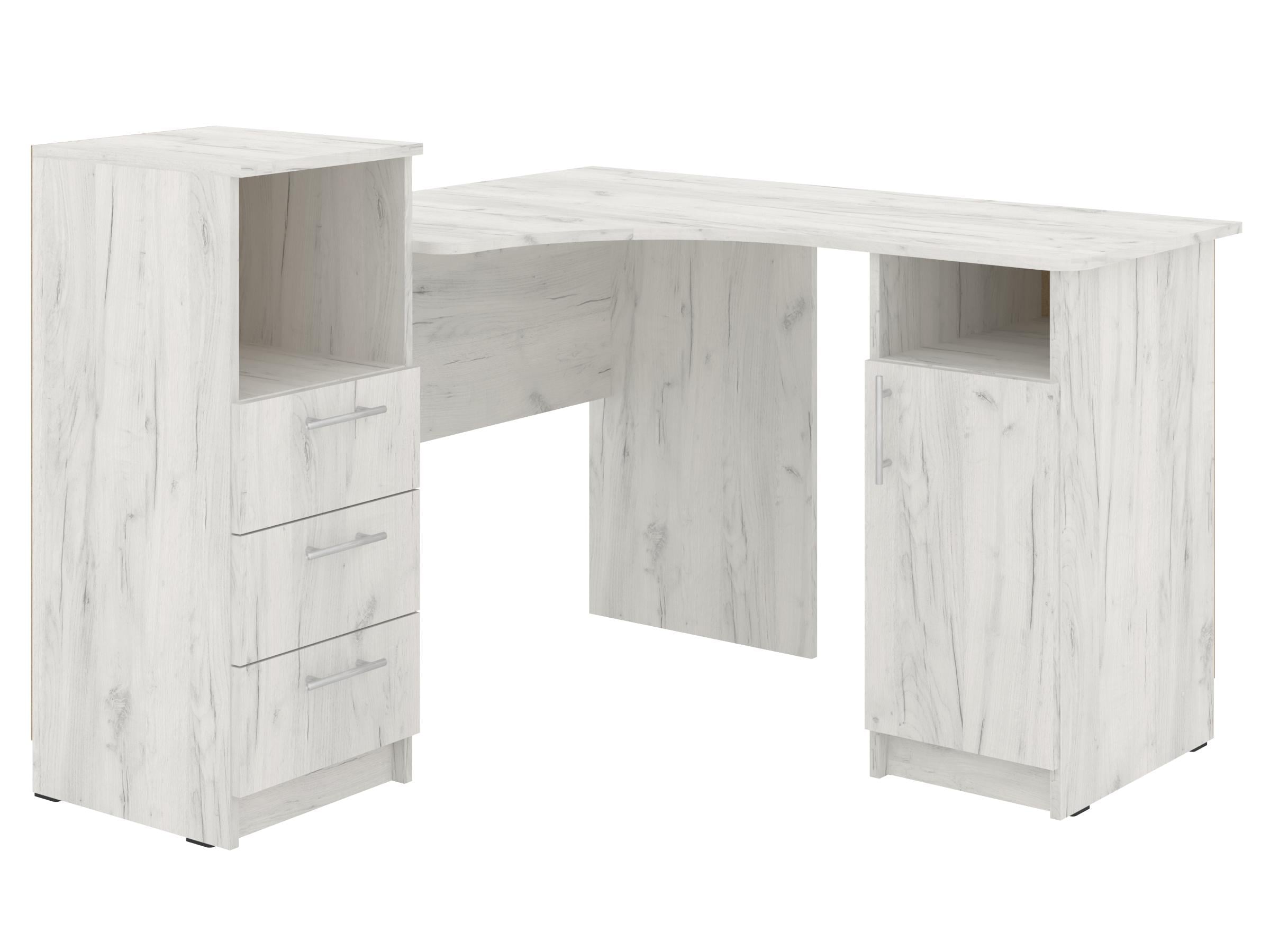 Письменный стол PEHOTIN Индиго 123х120х75/89 см Дуб крафт (PN-101368)