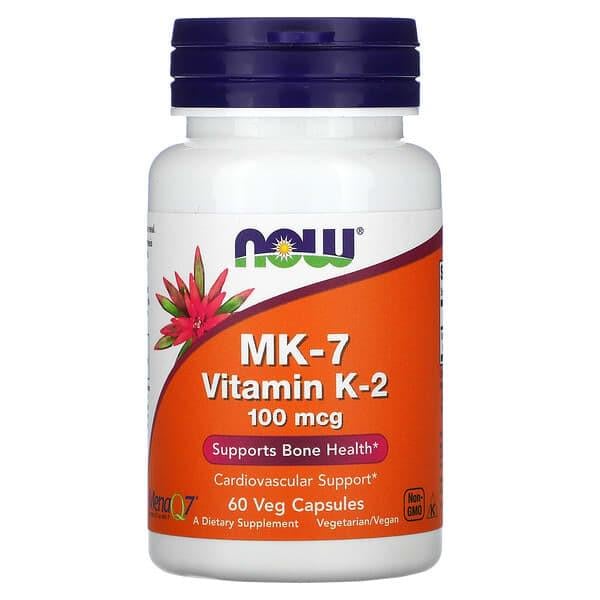 Вітамін Now Foods MK-7 Vitamin K-2 100 мкг 60 кап.л (445)