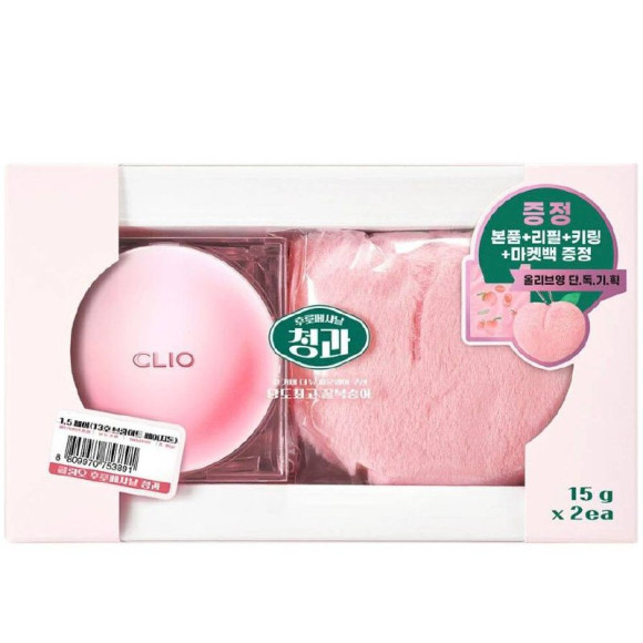 Кушон в лимитированном дизайне Clio Kill Cover Founwear Cushion Set Peach Edition 04 Ginger (29662509)