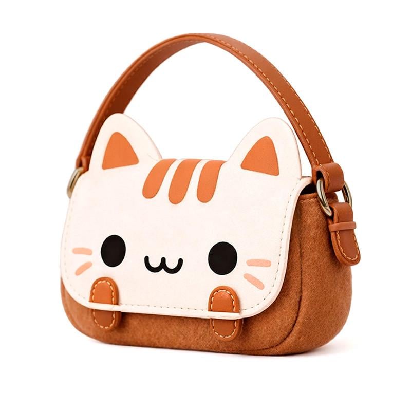 Дитяча сумка через плече Lesko CY20017 Кіт Brown (32927070)