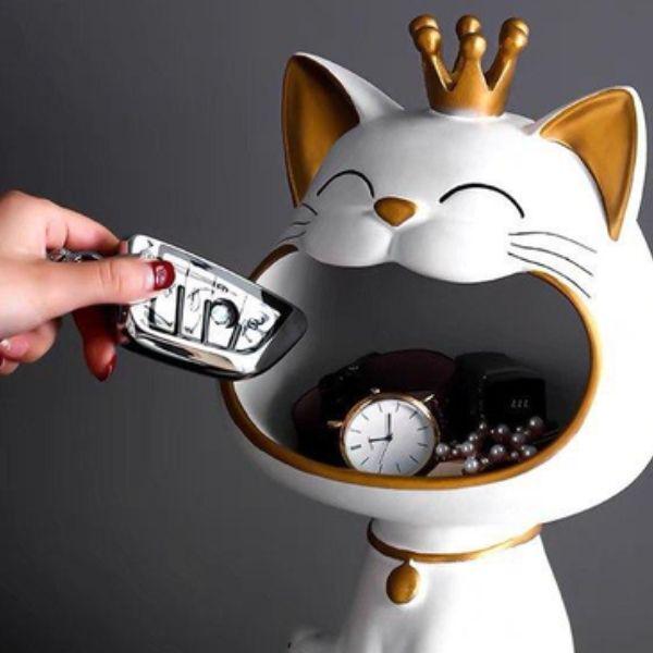 Статуэтка счастливый кот для удобного хранения мелочей (C01268) - фото 5 Статуэтка счастливый кот для удобного хранения мелочей (C01268) - фото 5