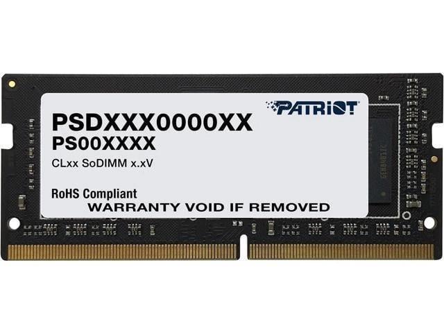 Оперативна пам'ять Patriot 8 GB SO-DIMM DDR4 3200 MHz (PSD48G320081S)