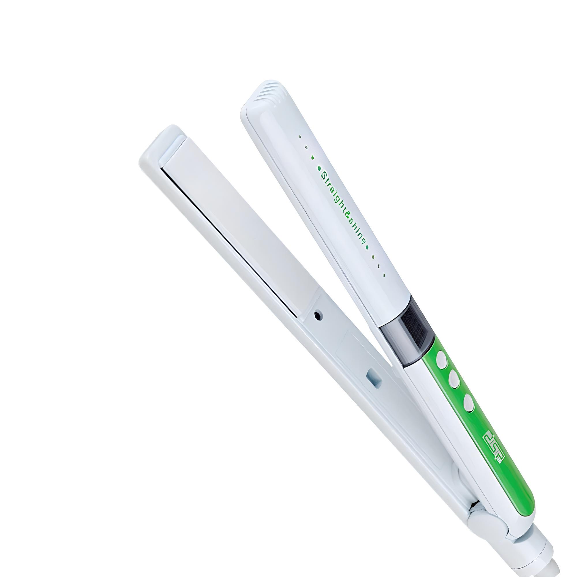 Плойка с керамическим покрытием DSP 10022 с дисплеем 45 Вт White/Green