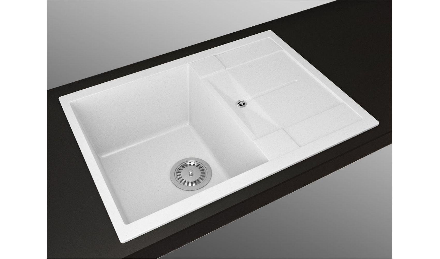 Кухонная мойка Lexona Candy Compact гранитная Белый - фото 3