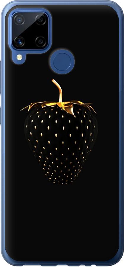 Чехол на Realme C15 Черная клубника (3585u-2063-42517)