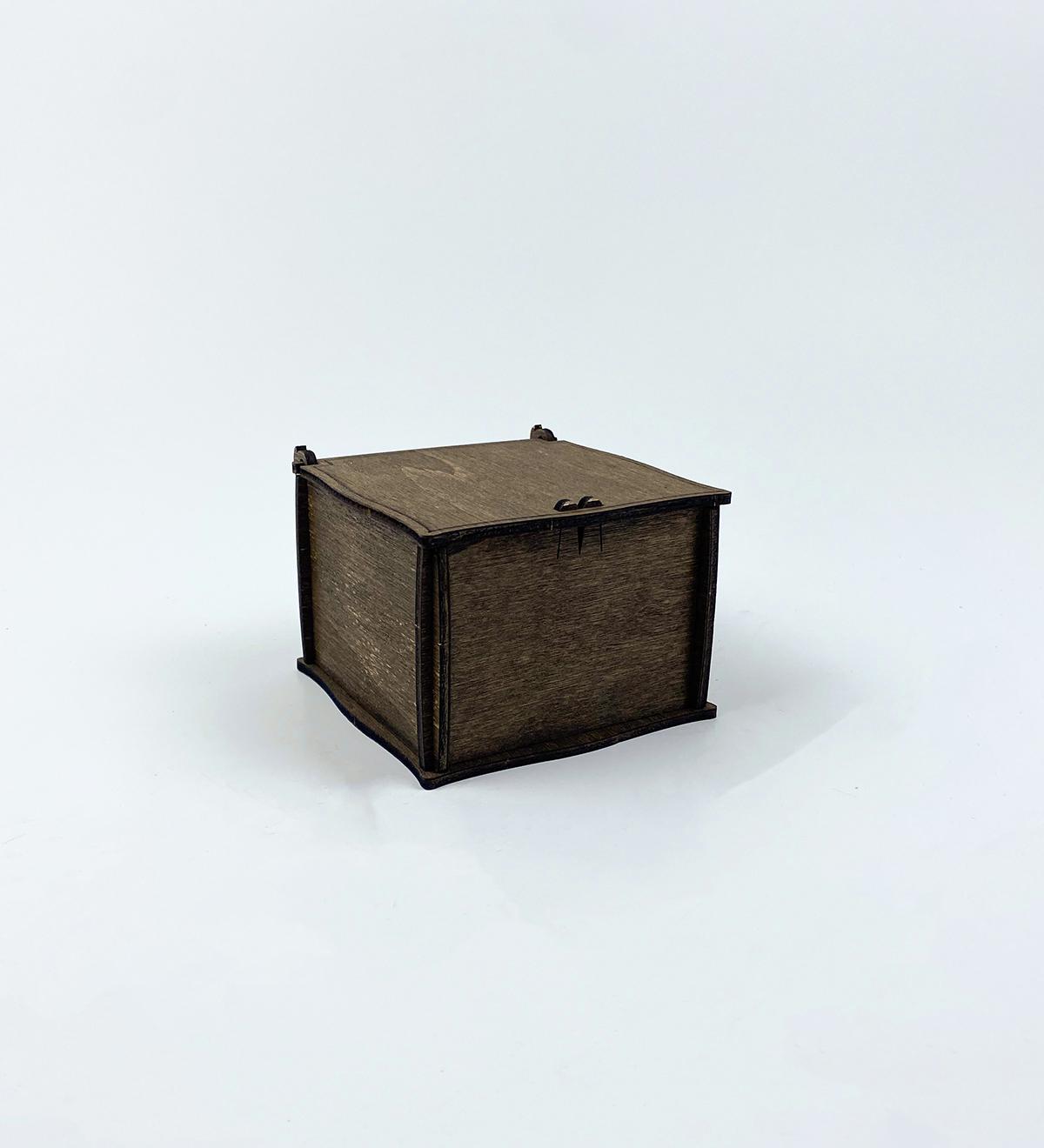 Коробочка з фанери 9,5х9х6,5 см (5600) - фото 1 Коробочка з фанери 9,5х9х6,5 см (5600) - фото 1