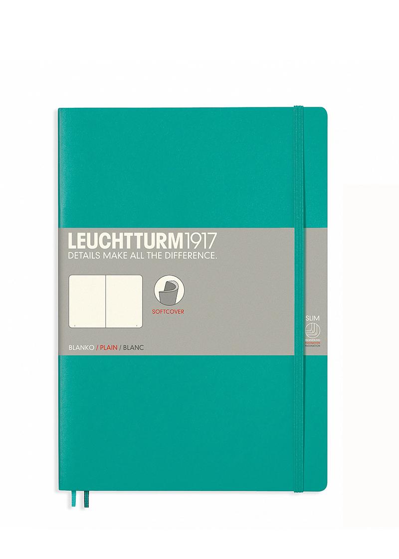Блокнот Leuchtturm1917 Composition B5 мягкая обложка чистые листы Изумрудный (355293)