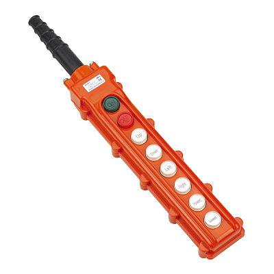 Пост тельферний CHINT NP3-3А 6-положень 6NO+1NC з блокуванням IP65 (586066)