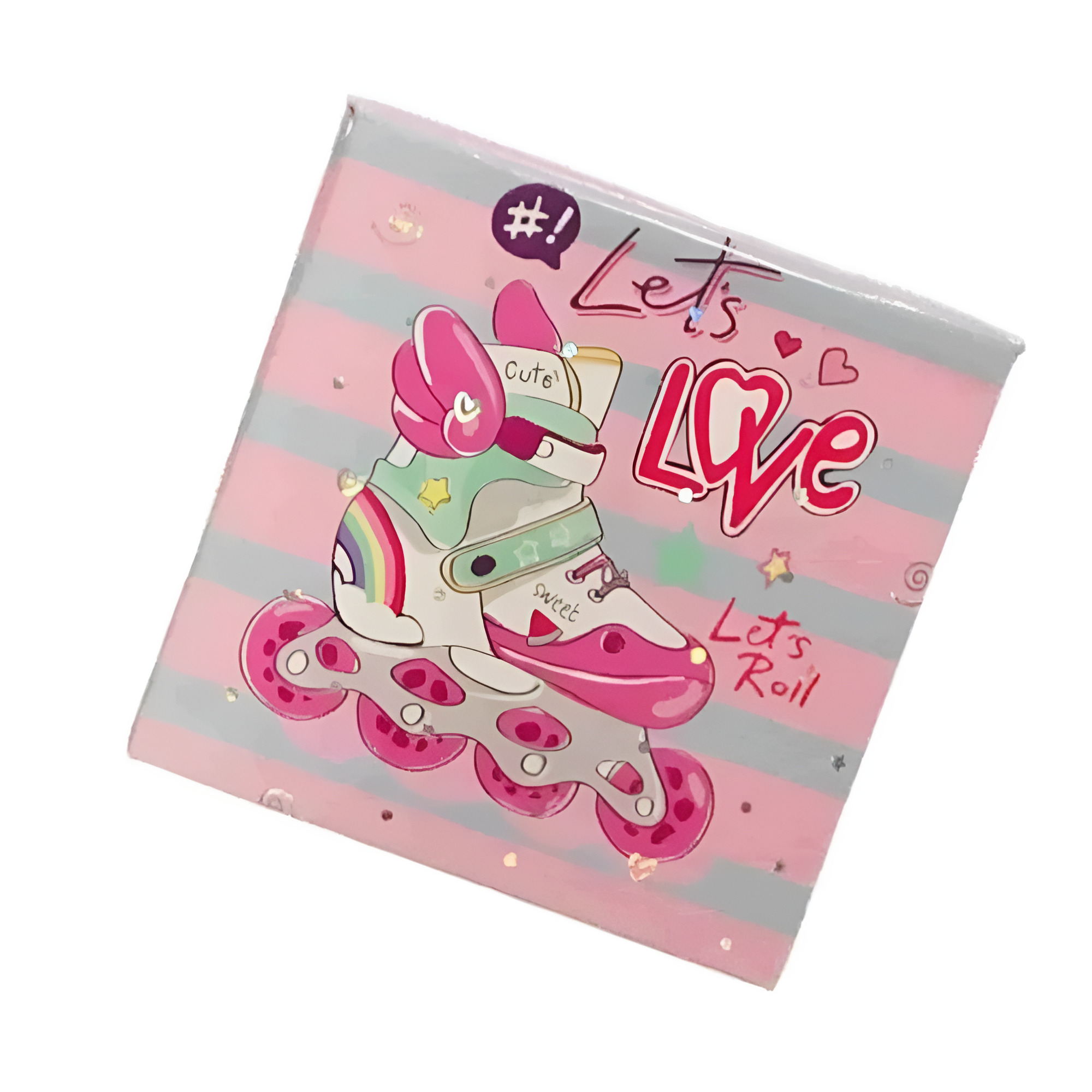 Блокнот детский Stenson WW00600ST 8х8 см 68 листов Розовый (25307708)