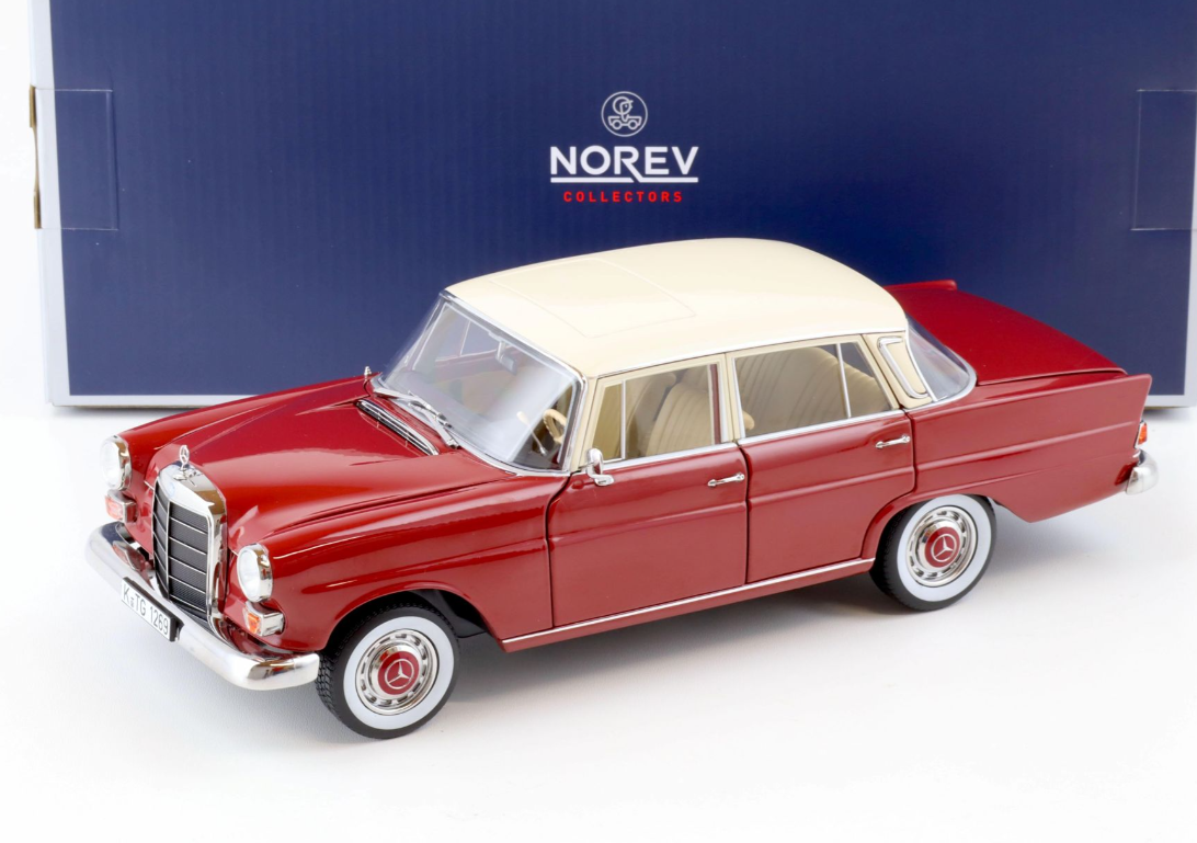 Модель автомобиля Norev 1:18 Mercedes-Benz 200 W110 Limousine 1966 Red/Beige (183706) - фото 6 Модель автомобиля Norev 1:18 Mercedes-Benz 200 W110 Limousine 1966 Red/Beige (183706) - фото 6