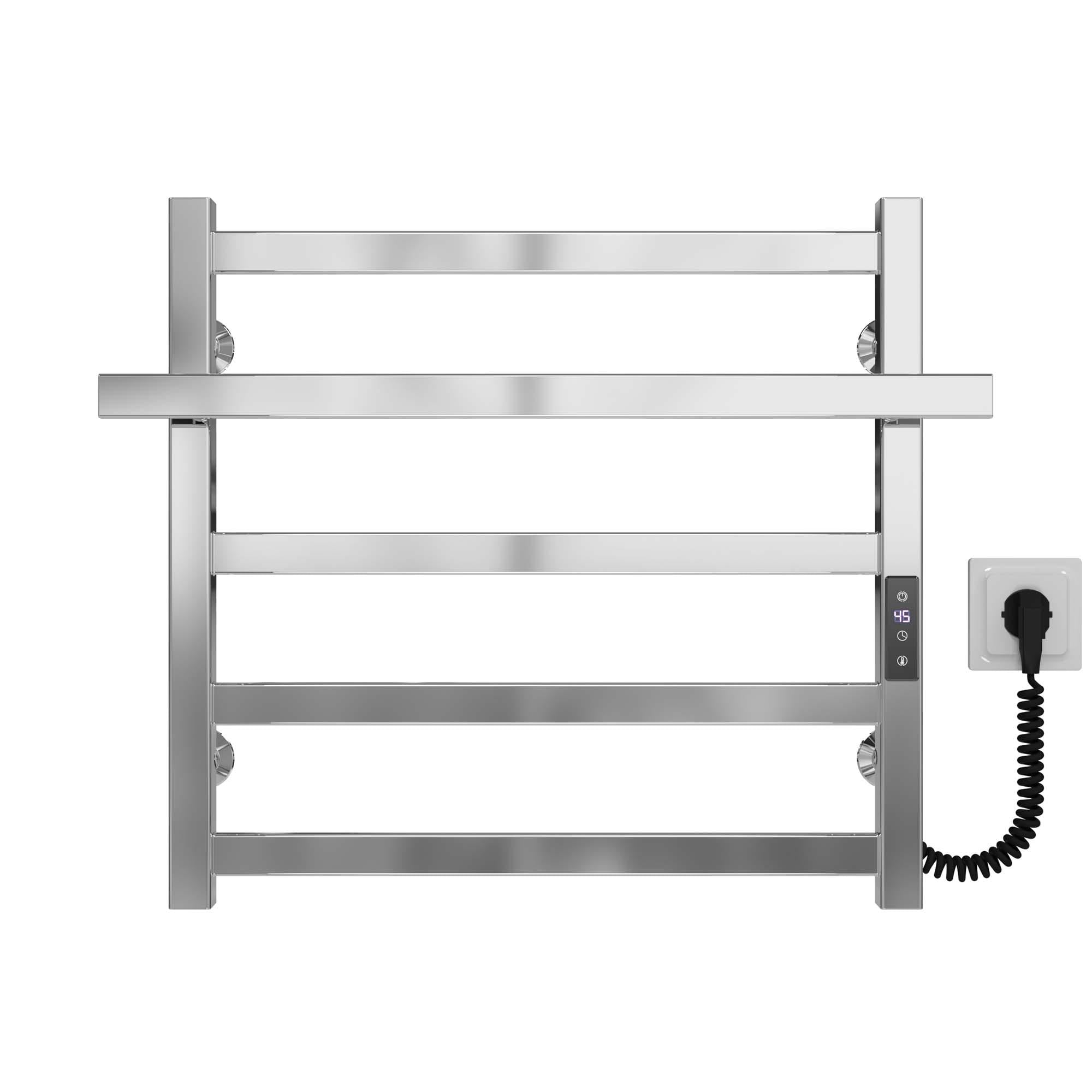 Полотенцесушитель электрический Deffi Nicolе П5 WD04 правое подключение нержавеющая сталь 500x500 мм Хром (A.NI.50.50.5.ECR2)