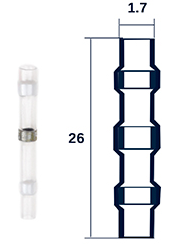 Термоусаживаемая гильза с сечением 0,25-0,34 мм 26-24 AWG (H176) - фото 3