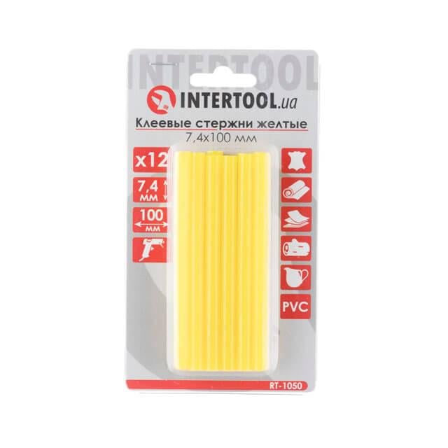 Комплект клеевых стержней Intertool RT-1050 7,4x100 мм 12 шт. Yellow (129195)
