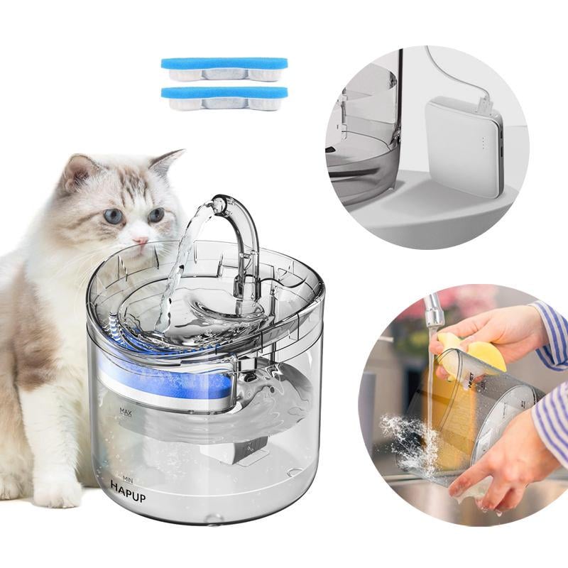 Фонтан-поїлка для котів і собак автоматичний Прозорий - фото 7 Фонтан-поїлка для котів і собак автоматичний Прозорий - фото 7