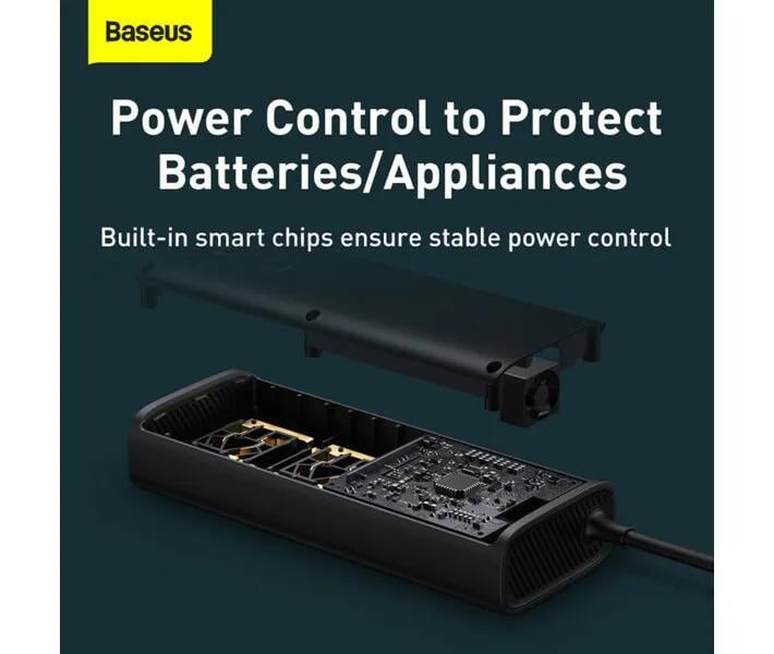 Автомобільний інвертор Baseus In-Car Inverter 150W 220V 1USB/1Type-C 0.4m - фото 2