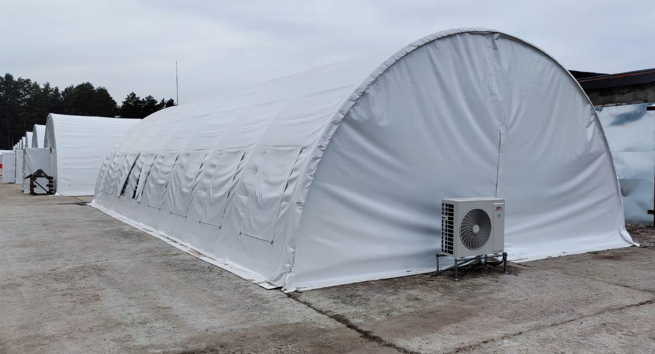 Намет арочний ПВХ 8х8х4 м