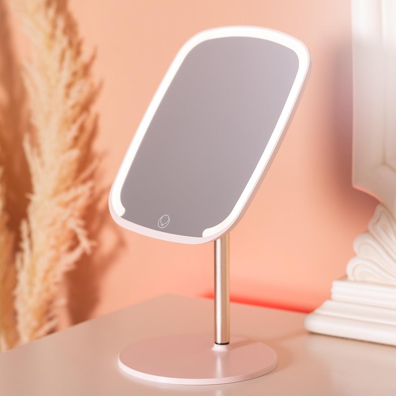 Зеркало настольное с подсветкой HP-10-6AP 23х18 см Розовый (A-033795) - фото 7