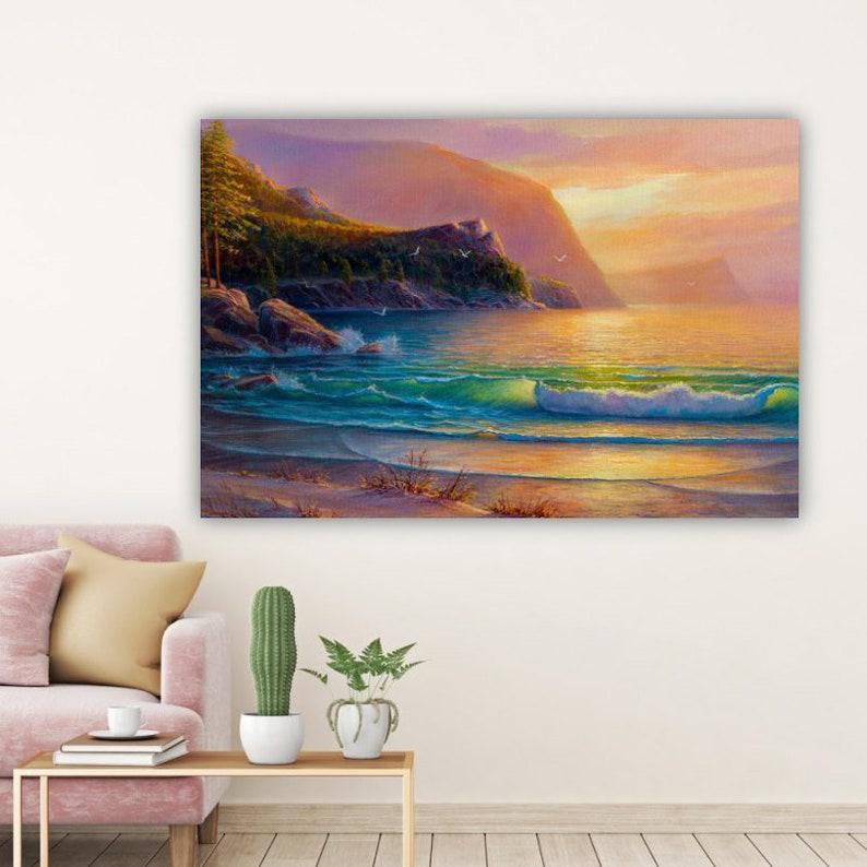 Картина на холсте KIL Art море и волны 51x34 см (115)