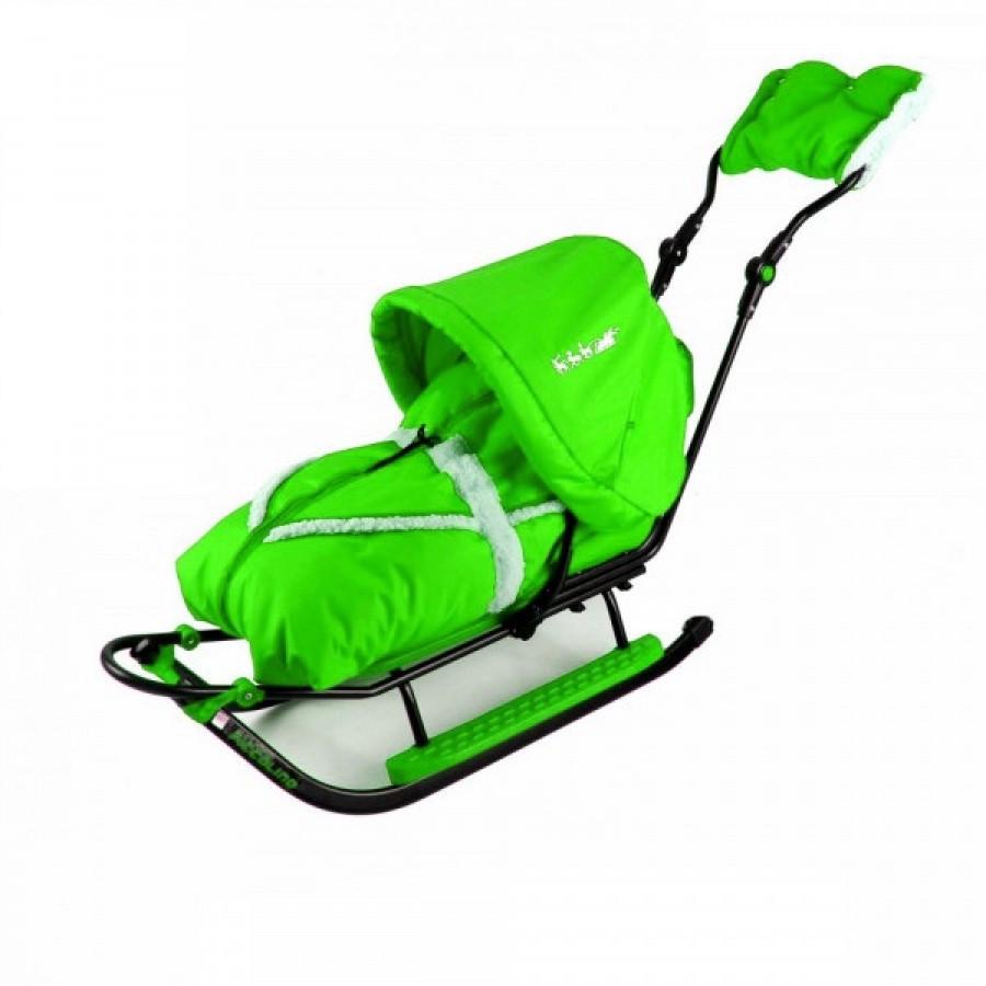 Санки Piccolino Adbor комплект Black Edition deLux Салатовый