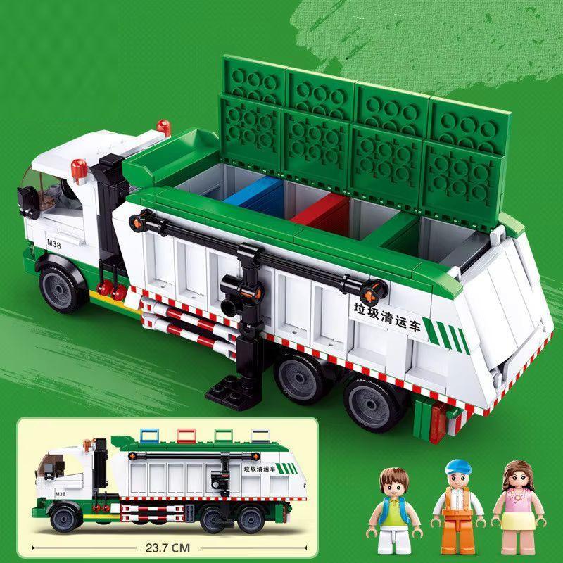 Конструктор Sluban см іттєвоз 23,7 см 432 деталі такартки для сортуваня 100 шт. (533) - фото 4