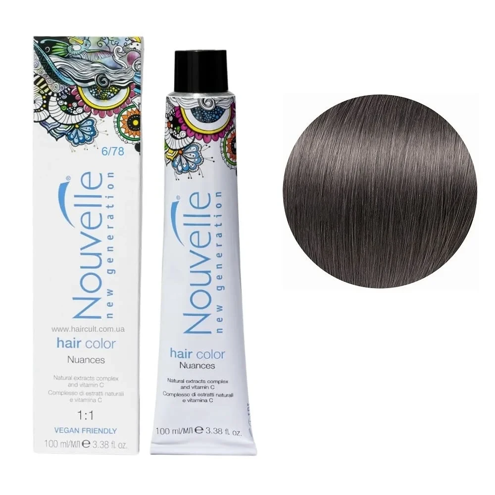 Краска для волос Nouvelle Hair Color 6/78 Кварц 100 мл