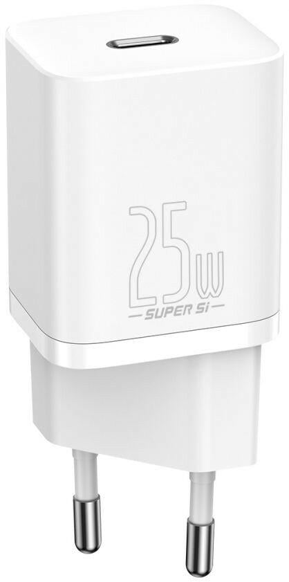 Пристрій мережевий зарядний BASEUS Super Si Quick Charger 1C EU CCSP020102 25W White