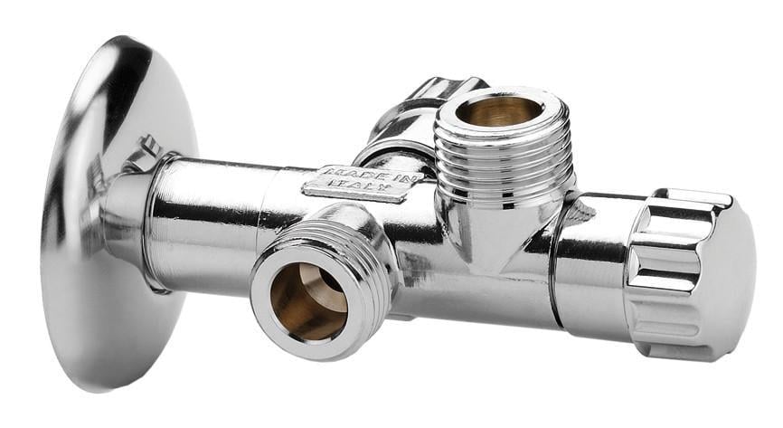 Кран приладовий подвійний General Fittings 1400.74 1/2 х 1/2"