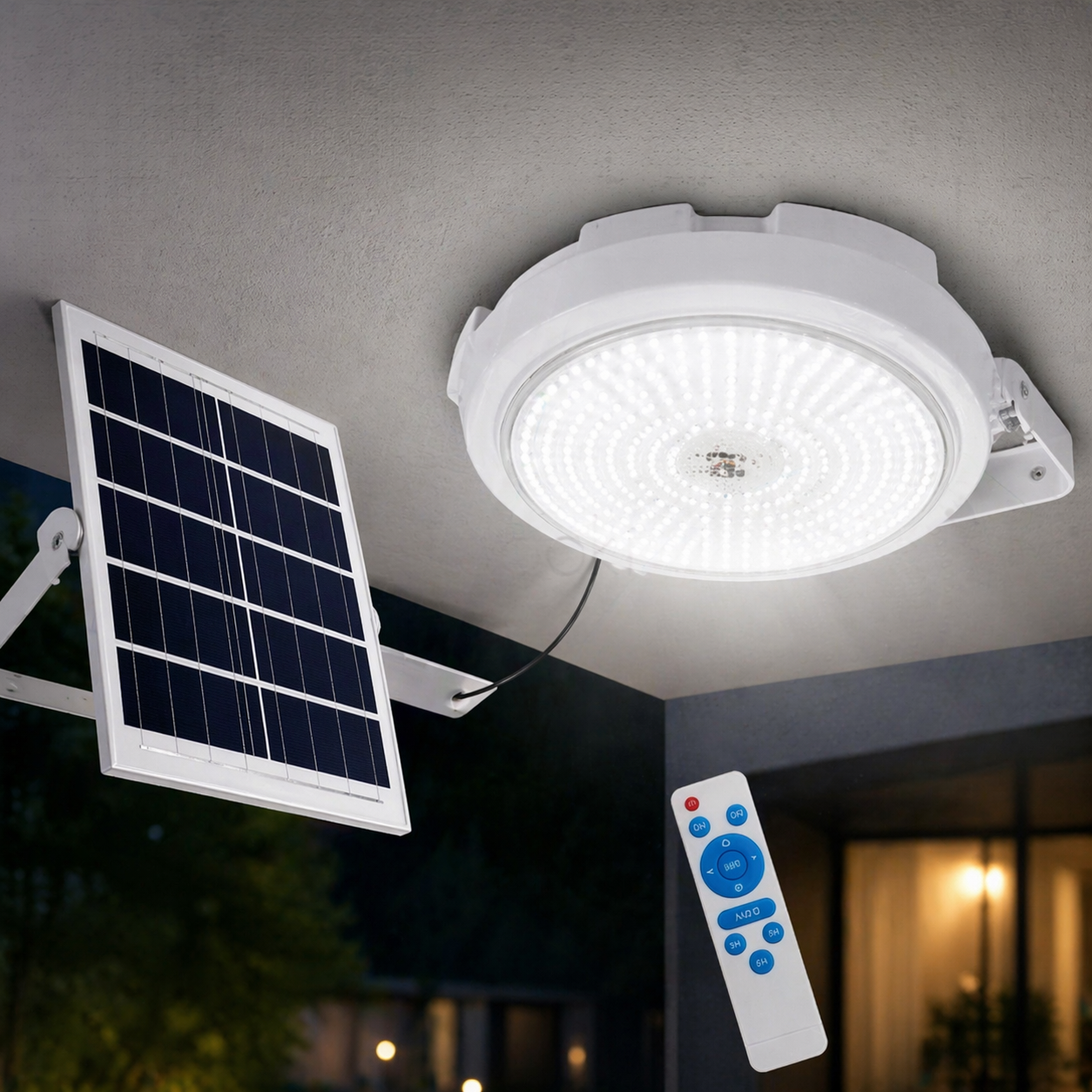 Ліхтар LED вуличний 200 Вт із сонячною панеллю (HP-5-67)