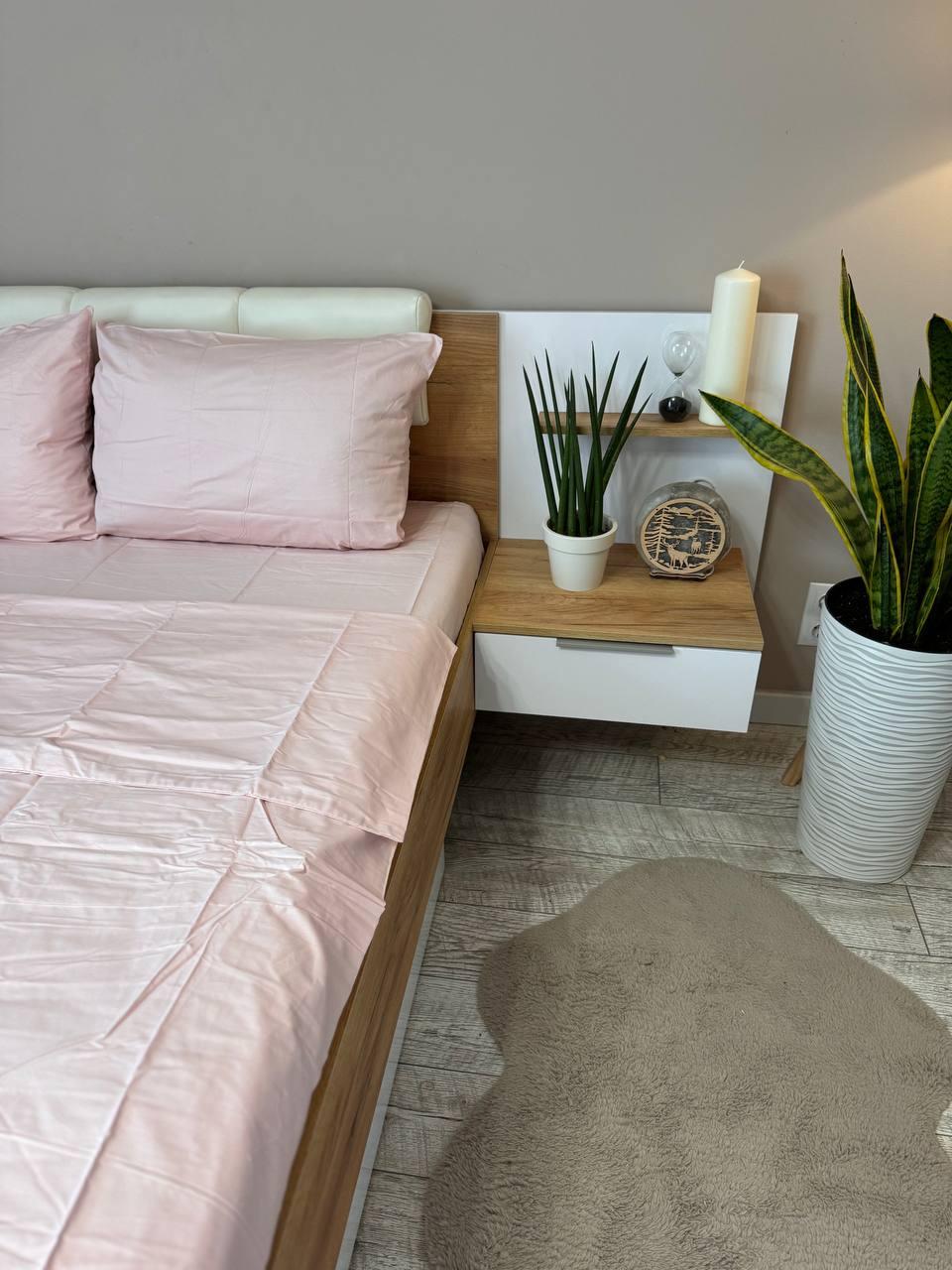 Постільна білизна сатин євро 200х220 см наволочки 70х70 см 2 шт. Світло-рожевий (Д-Al-satin-003-03) - фото 6 Постільна білизна сатин євро 200х220 см наволочки 70х70 см 2 шт. Світло-рожевий (Д-Al-satin-003-03) - фото 6