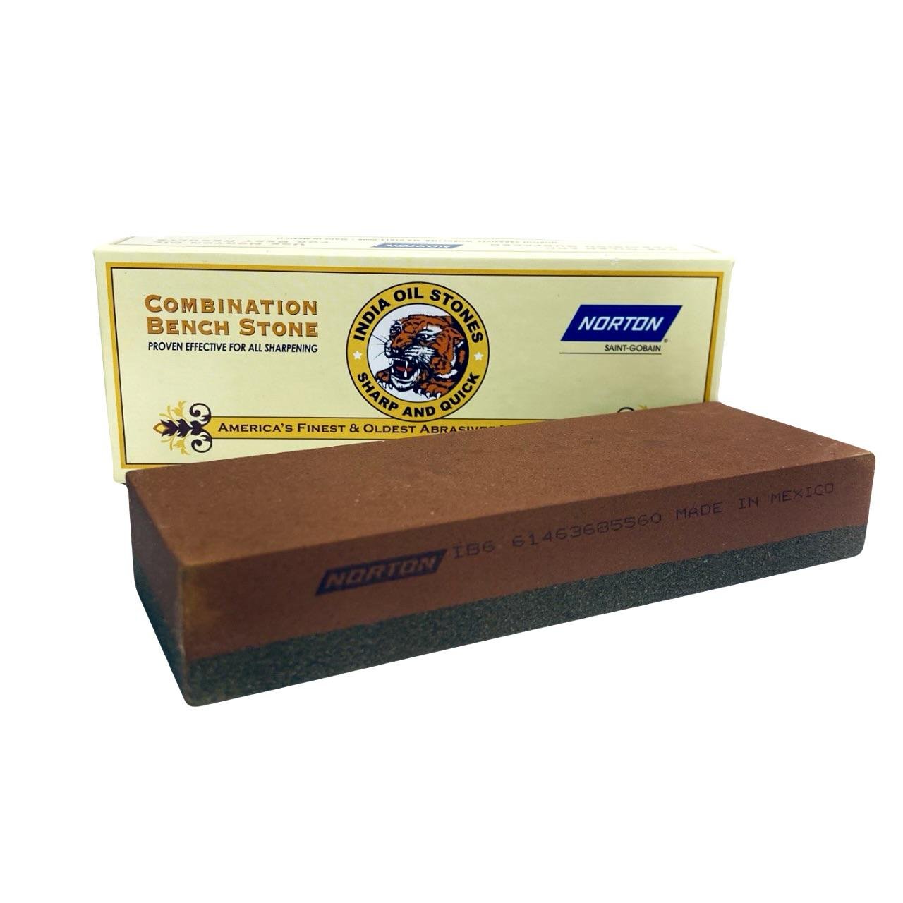 Точильный камень Norton India Combination 155x52x24 мм (Р150/Р400)