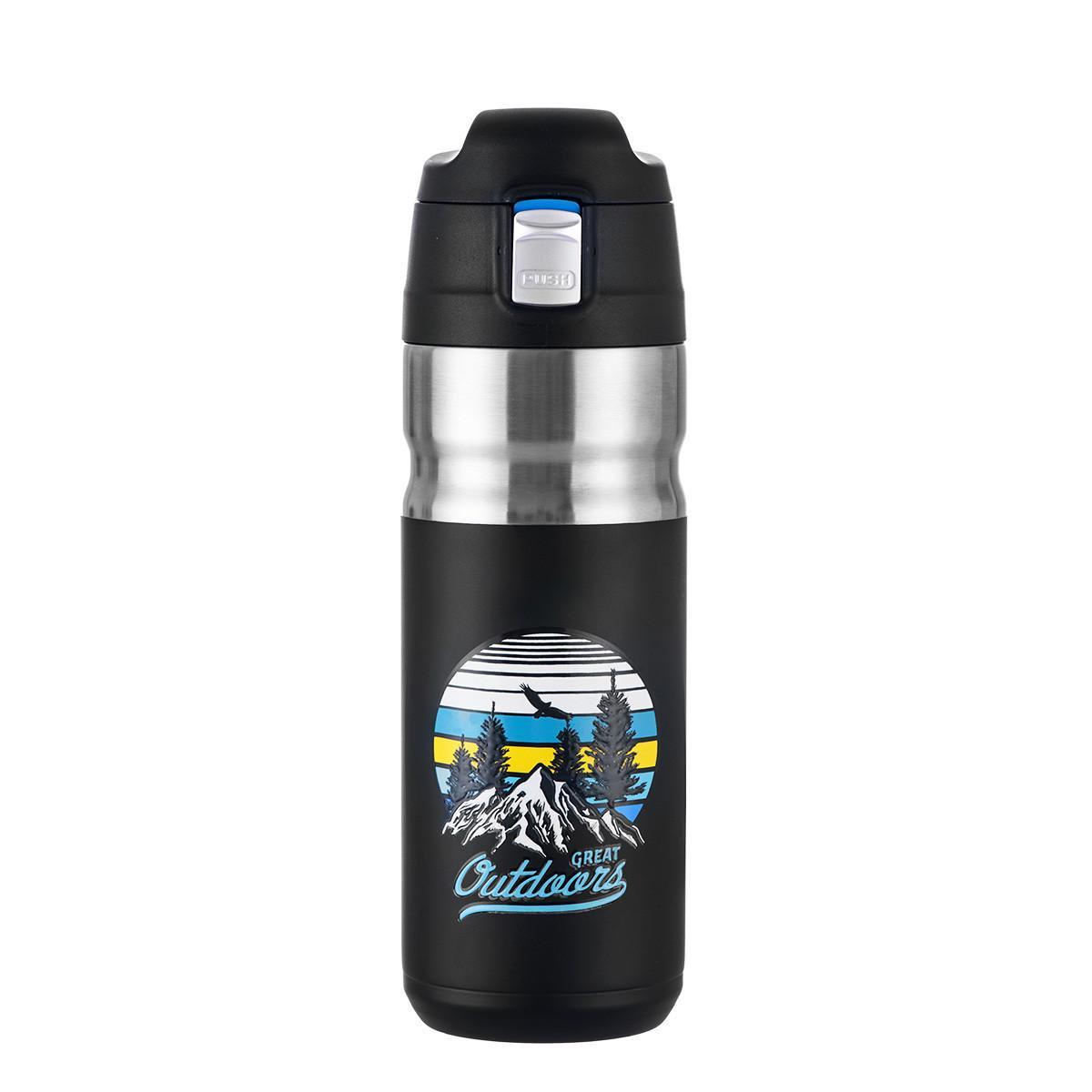 Термочашка Naturehike Vacuum Bottle 0,5 л NH19SJ009 Black\Blue (6927595740460)