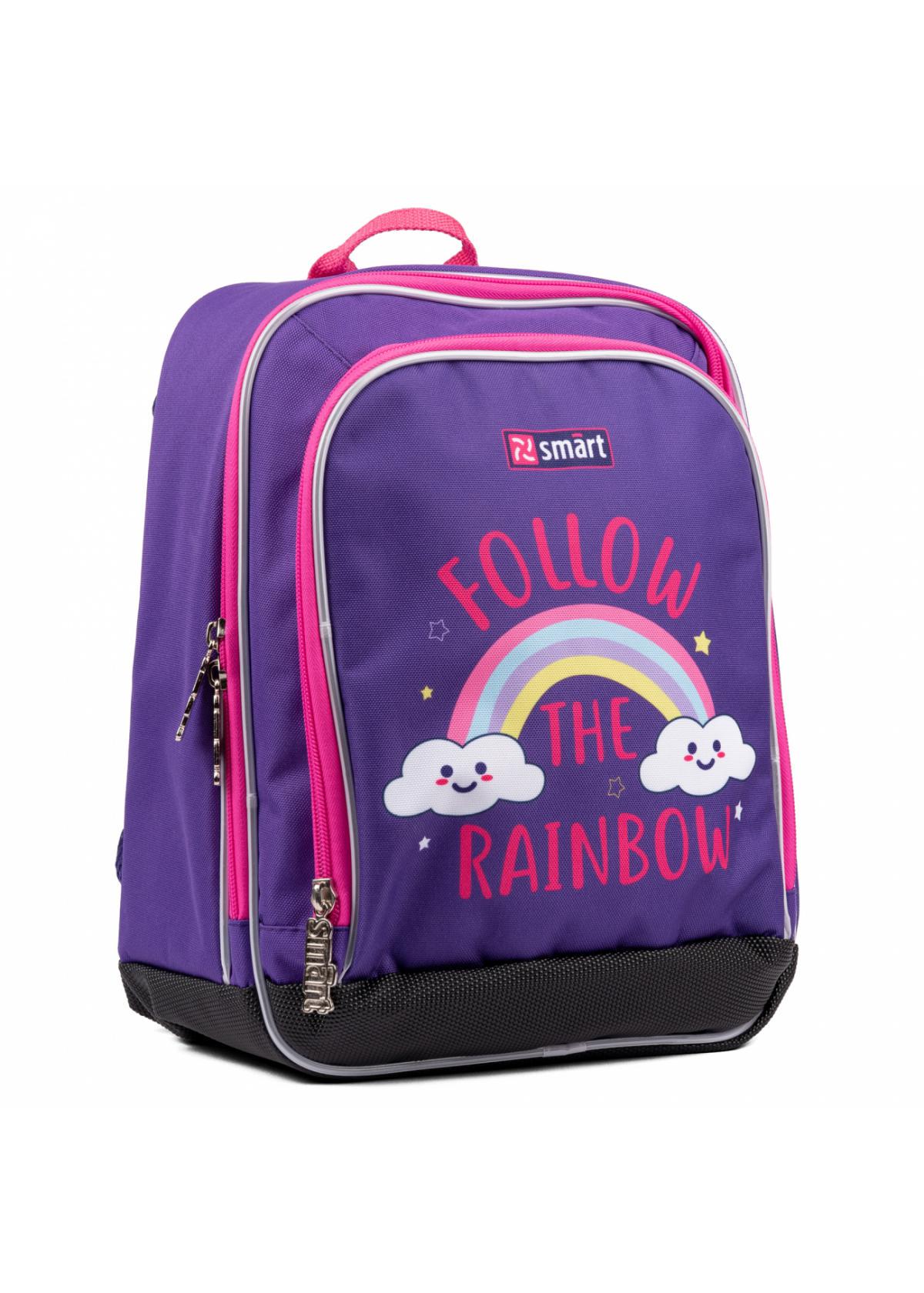 Рюкзак школьный Smart H-55 Follow the rainbow Фиолетовый (558039)