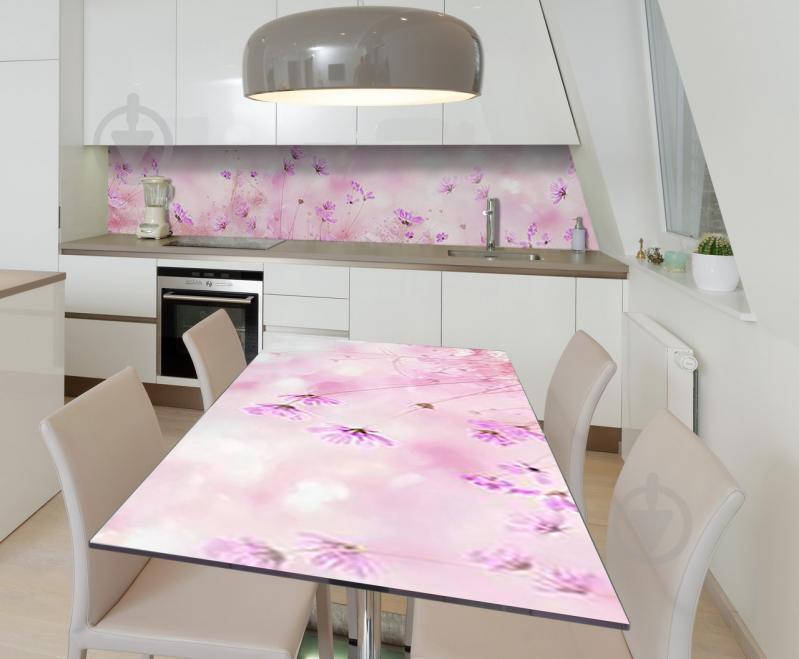 Наклейка виниловая на стол Zatarga  "Цветочная нежность"  600х1200 мм