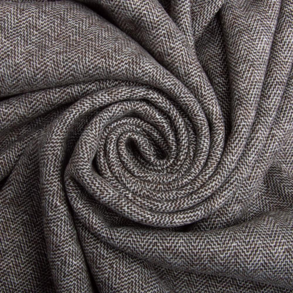 Тканина трикотаж Кашемір V-7 400 гр/м2 150 см Коричневий (27240)