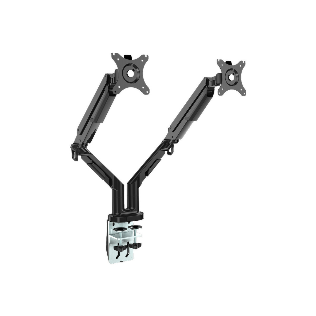 Кронштейн настольно-поворотный FlexiSpot DL2 для двух мониторов диагональю от 17 до 32" Черный - фото 2 Кронштейн настольно-поворотный FlexiSpot DL2 для двух мониторов диагональю от 17 до 32" Черный - фото 2