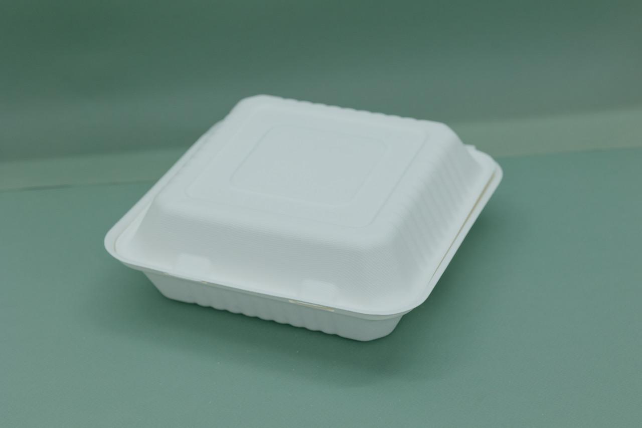 Одноразовый контейнер с 3 отделениями 23х23х7,8 см 100 шт. - фото 3 Одноразовый контейнер с 3 отделениями 23х23х7,8 см 100 шт. - фото 3