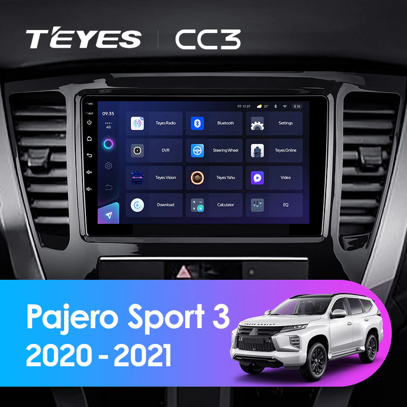 Автомагнитола штатная Teyes CC3 для Mitsubishi Pajero Sport 3 2020-2021 Android (1798542828) - фото 3