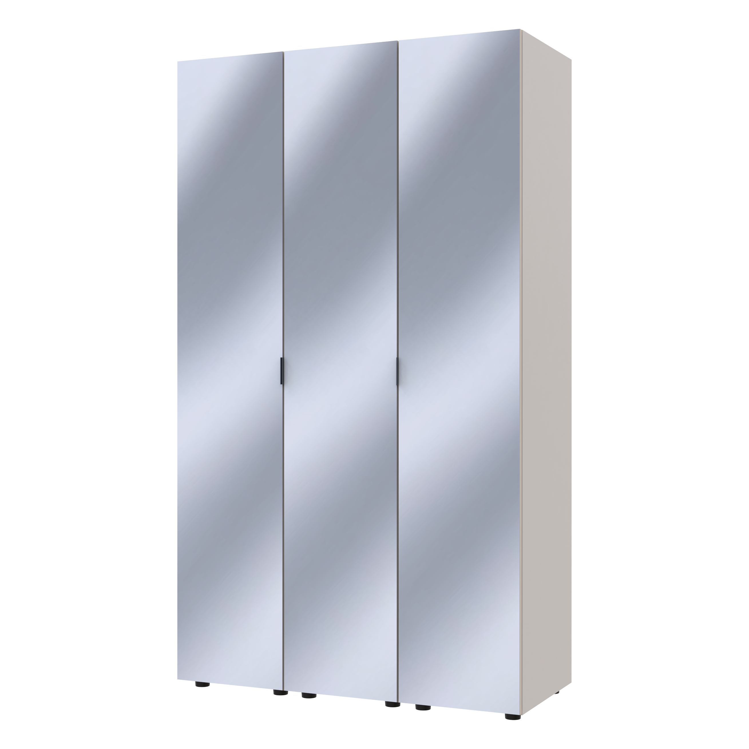 Шафа-пенал для одягу Doros Гелар-3 117х49,5х203,4 см 3 Дзеркала/Кашемір (DRS-011262) - фото 7 Шафа-пенал для одягу Doros Гелар-3 117х49,5х203,4 см 3 Дзеркала/Кашемір (DRS-011262) - фото 7