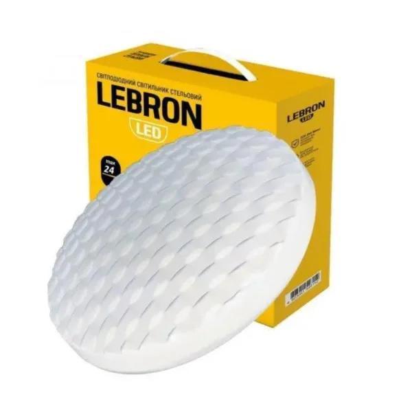 Потолочный LED-светильник Lebron L-CL-TWIST 24W 4100K 1680 Lm 340 мм (28687796)